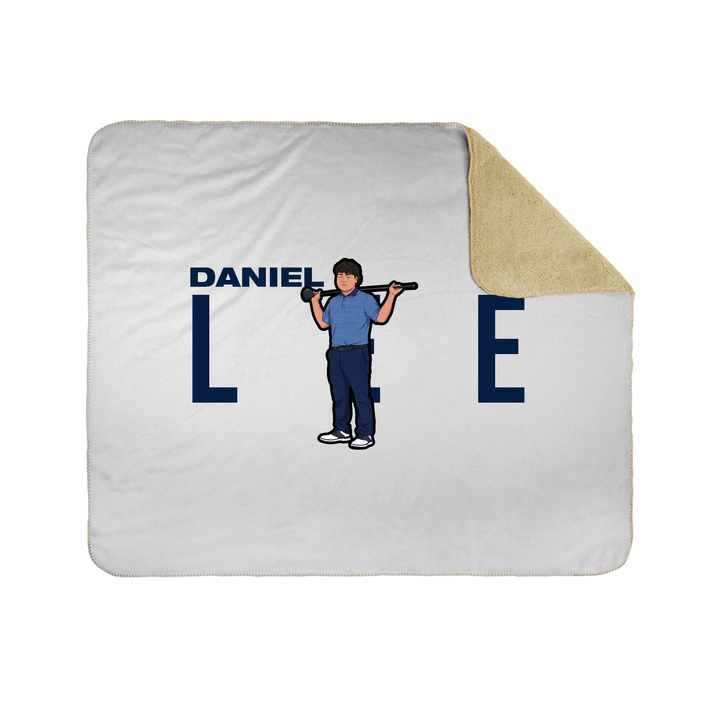 Throw Blanket — Player Name in White