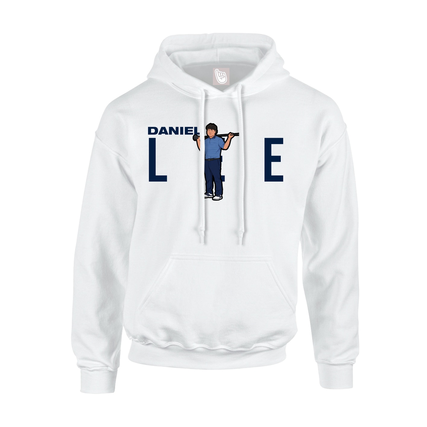 Youth Hoodie — Player Name in White