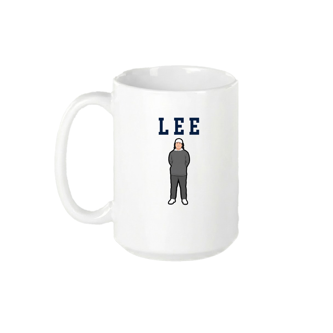 15oz Coffee Mug — Shirsey in White
