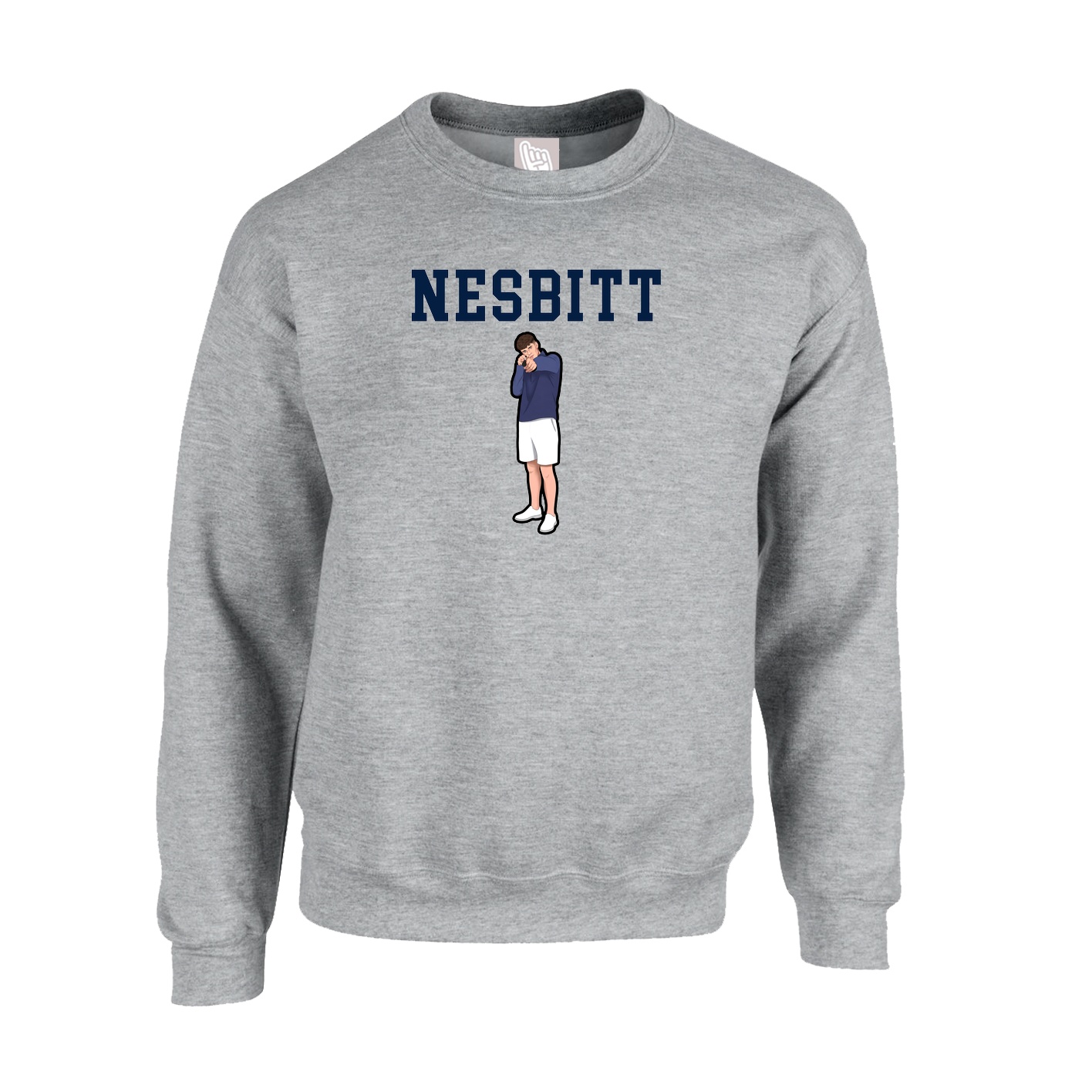 Fleece Crew — Shirsey in Grey