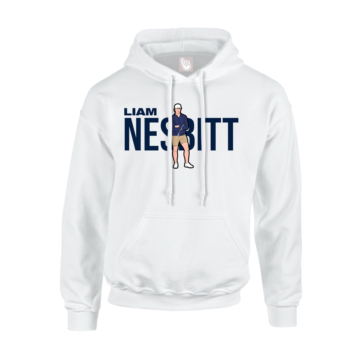 Youth Hoodie — Player Name in White