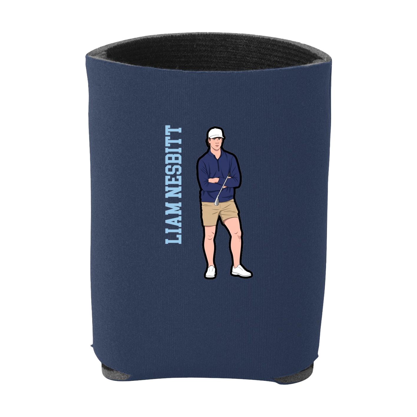 Can Holder — Name Vertical in Navy
