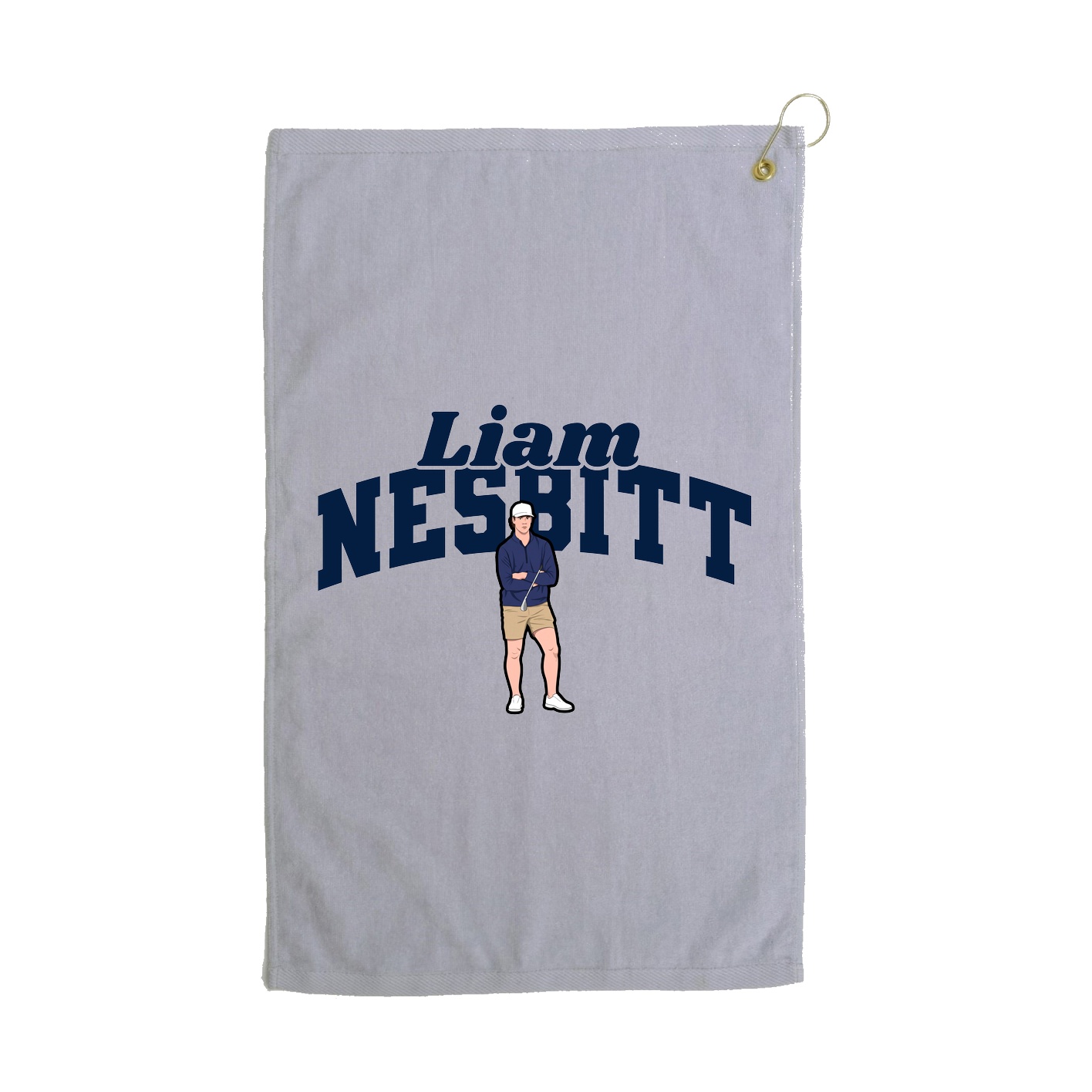 Golf Towel — Signature Arch in Grey