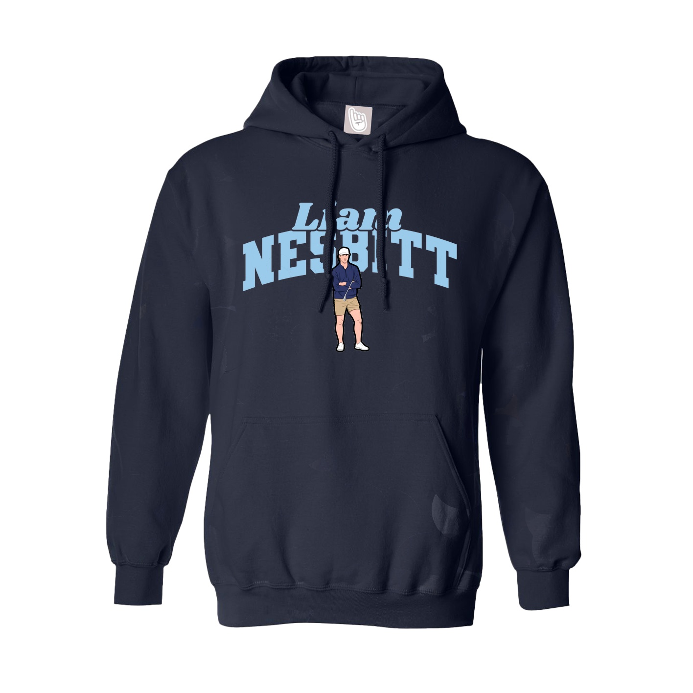 Youth Hoodie — Signature Arch in Navy