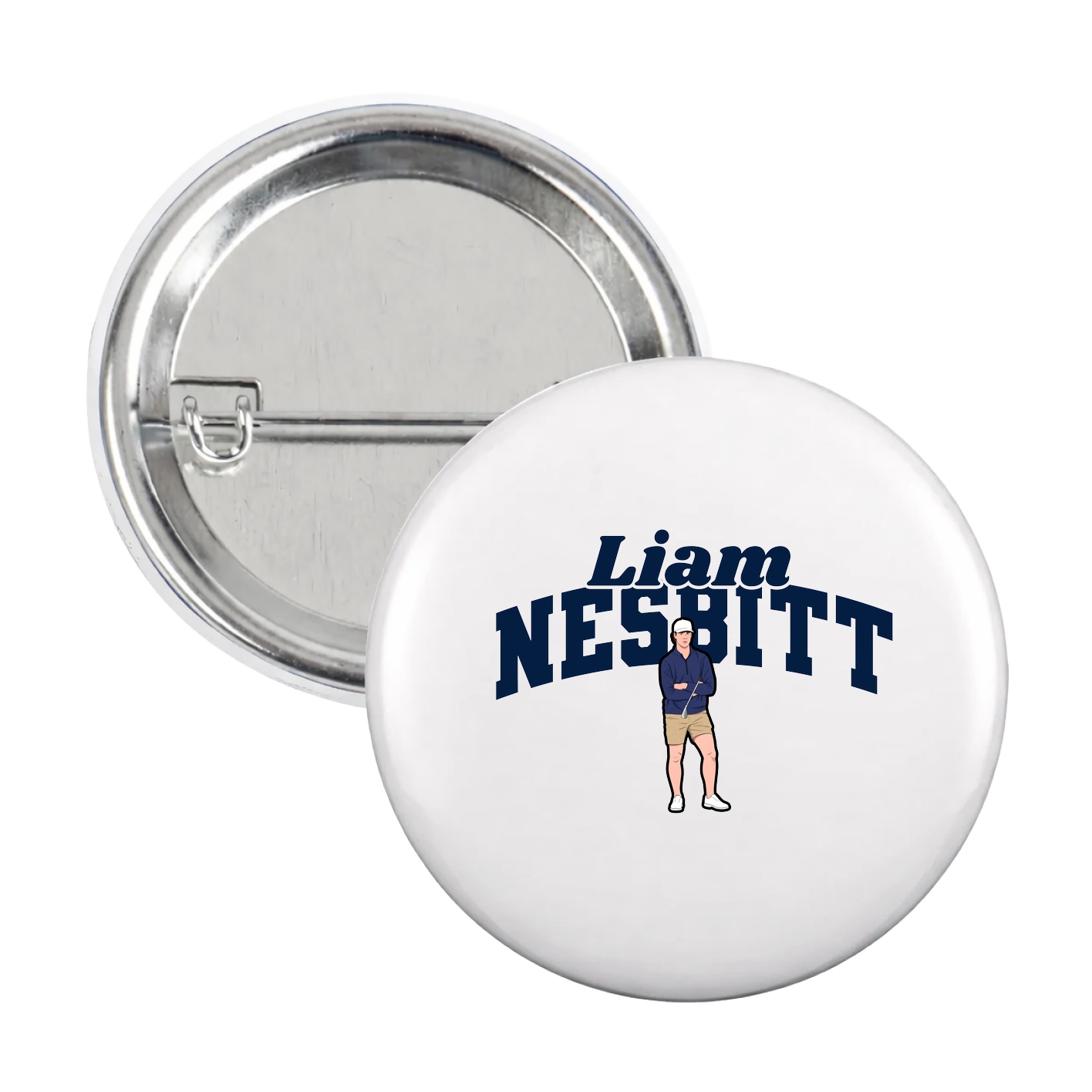 Game Day Button — Signature Arch in White