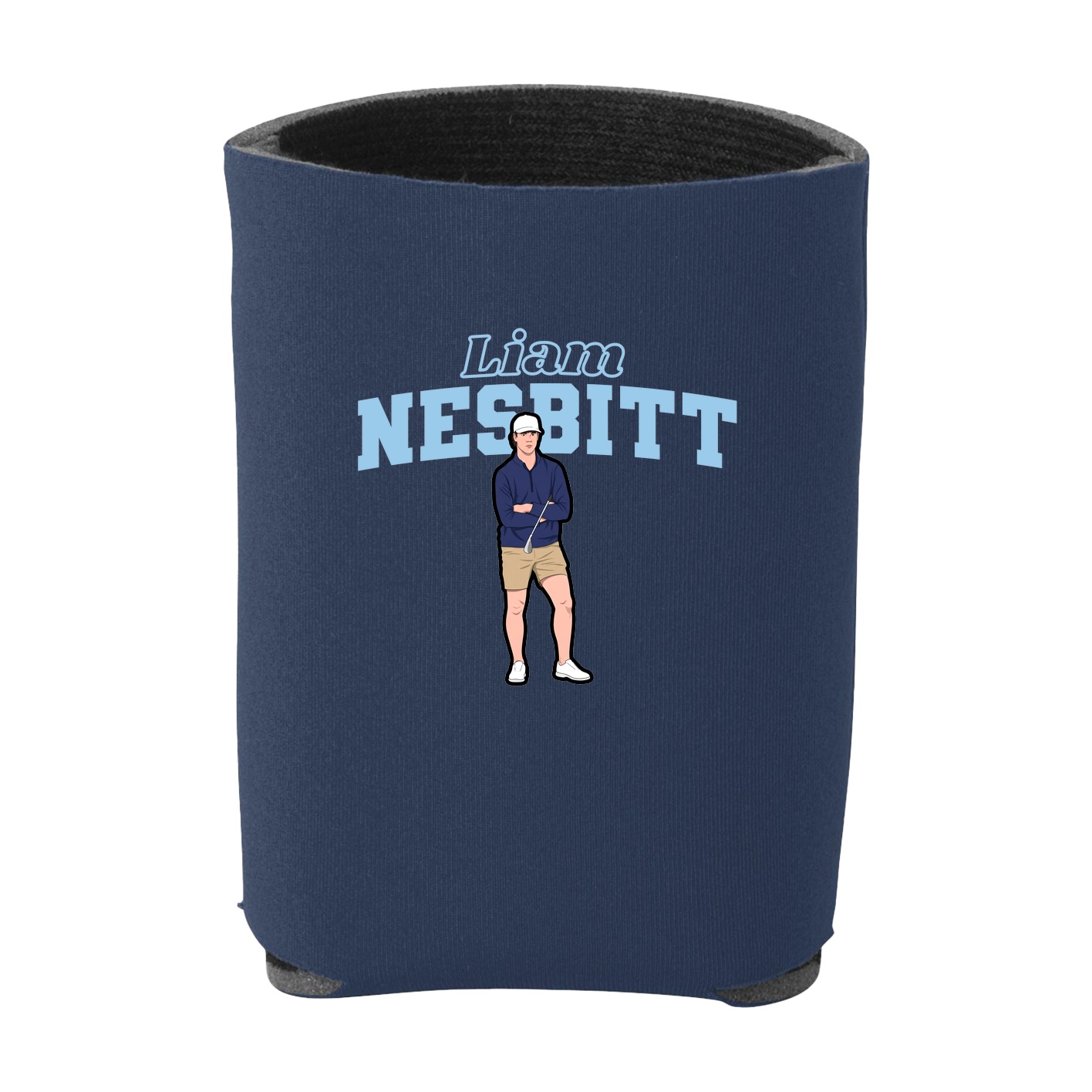 Can Holder — Name Arch in Navy