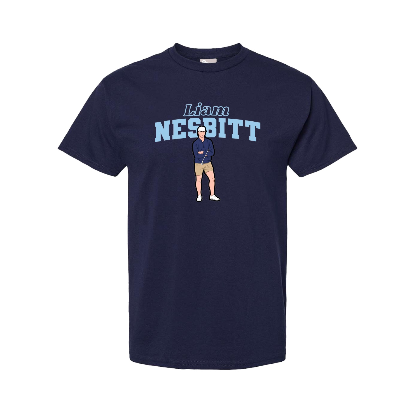 Youth Tee — Name Arch in Navy