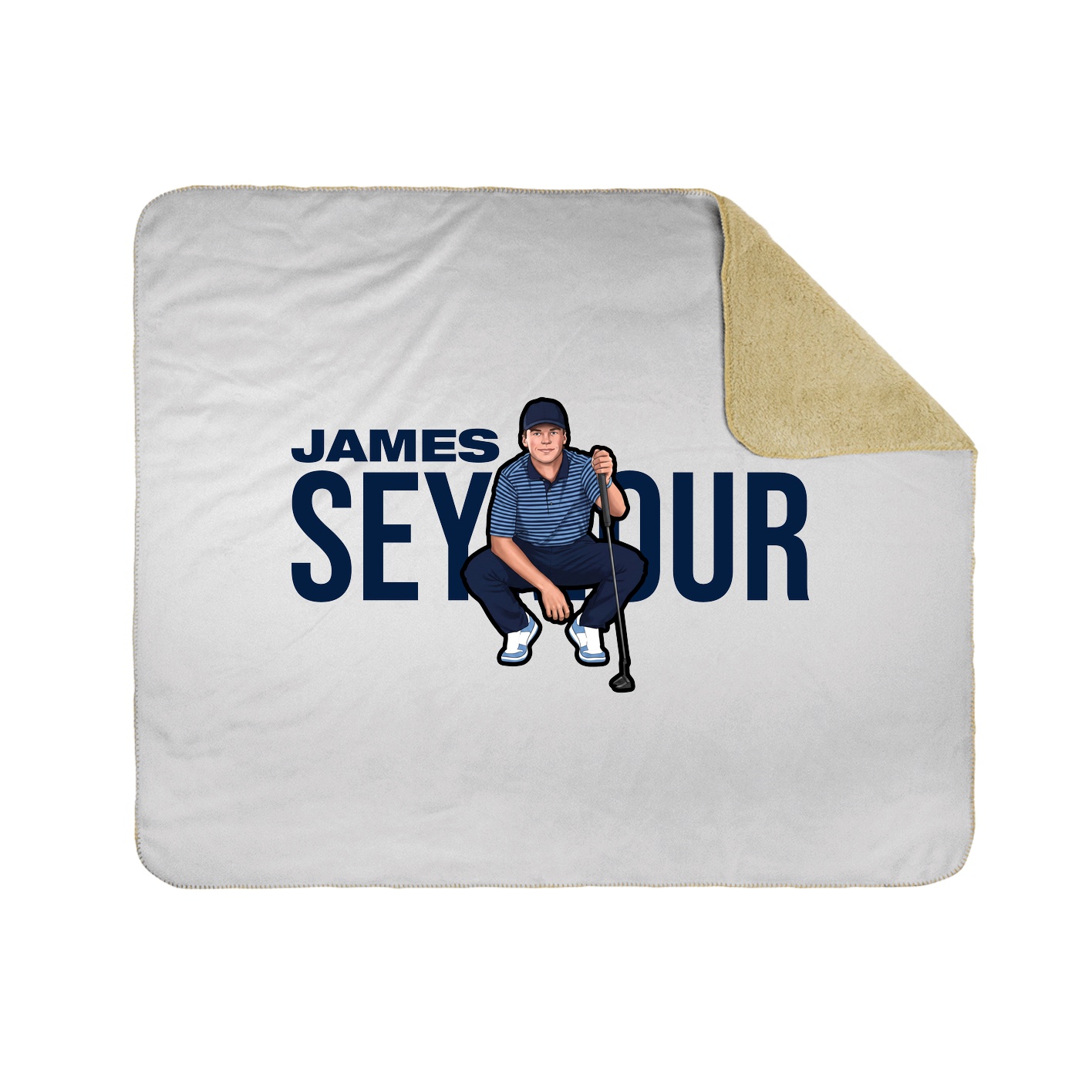 Throw Blanket — Player Name in White