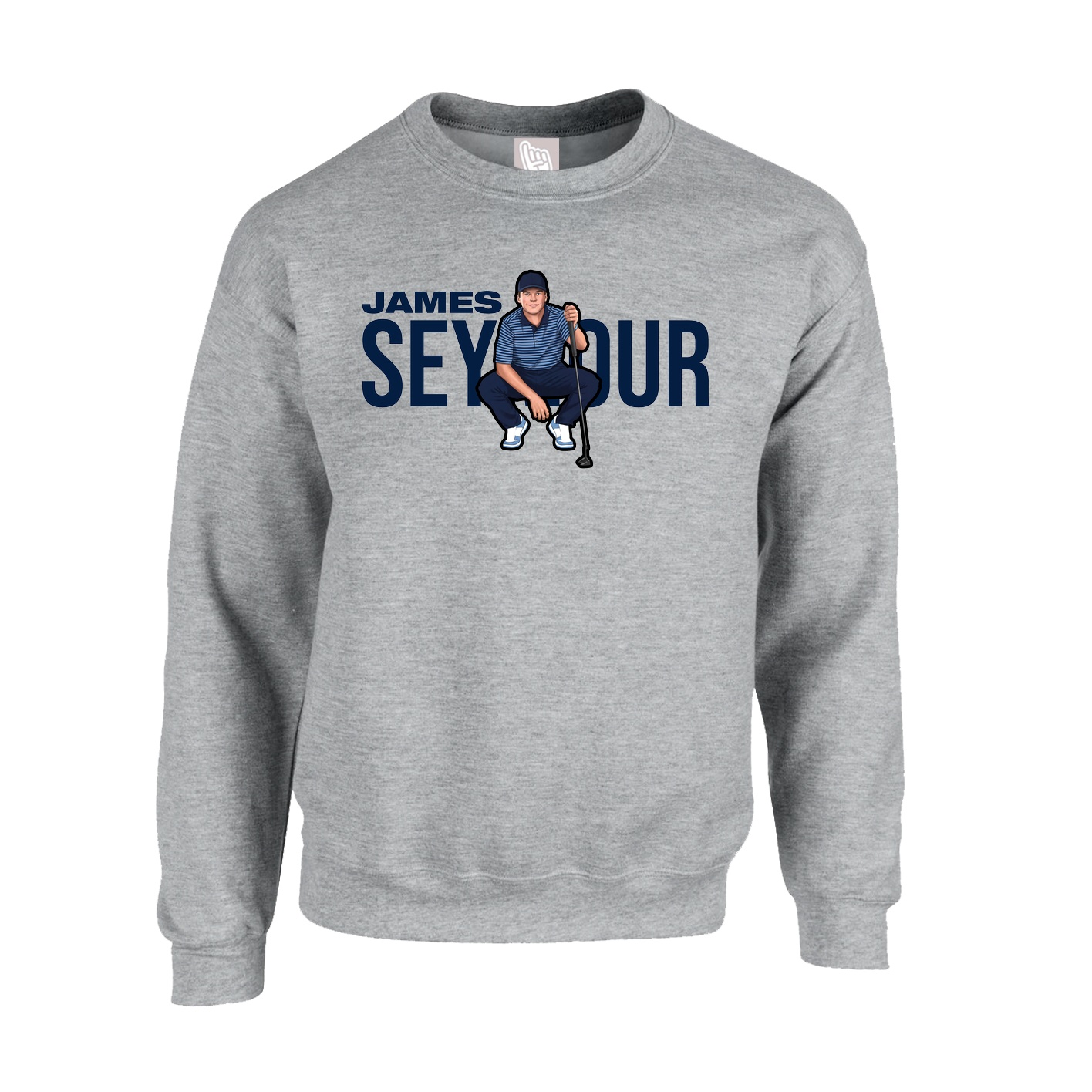 Fleece Crew — Player Name in Grey