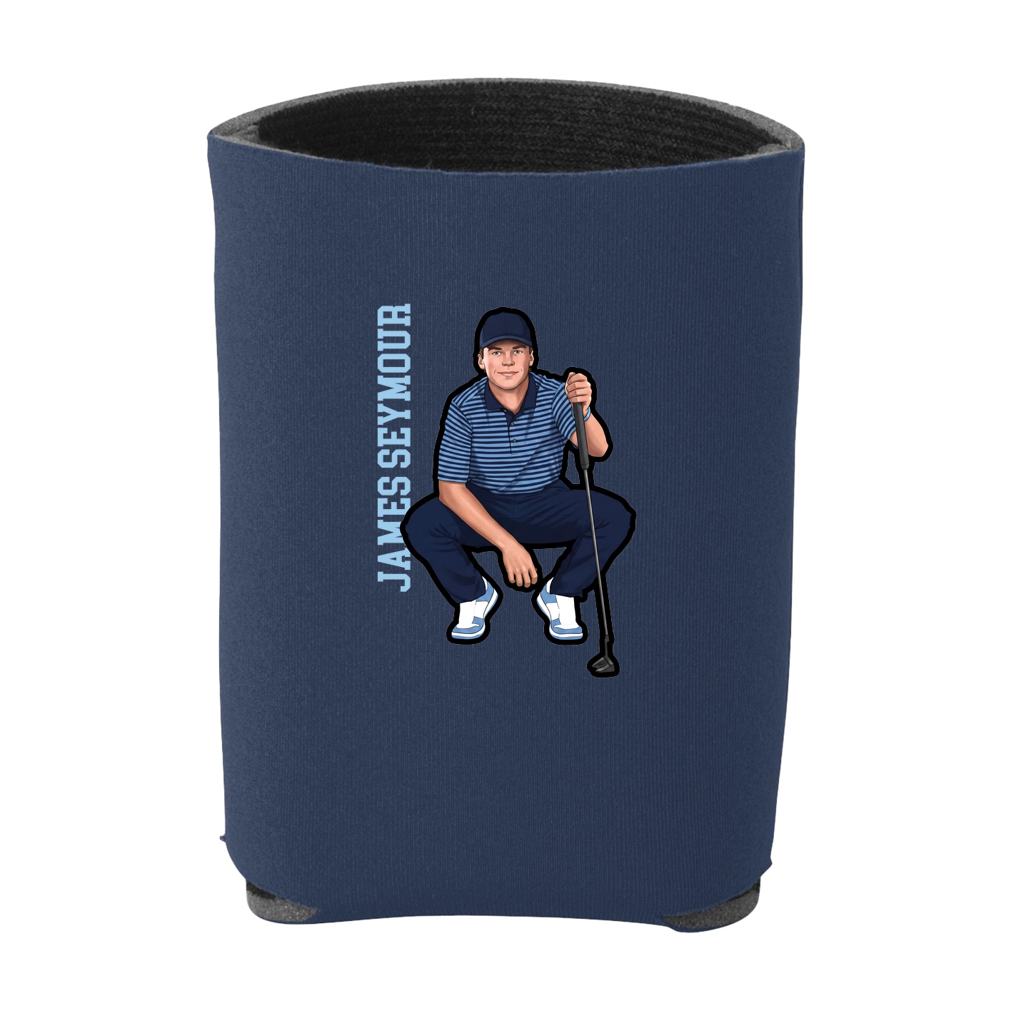Can Holder — Name Vertical in Navy