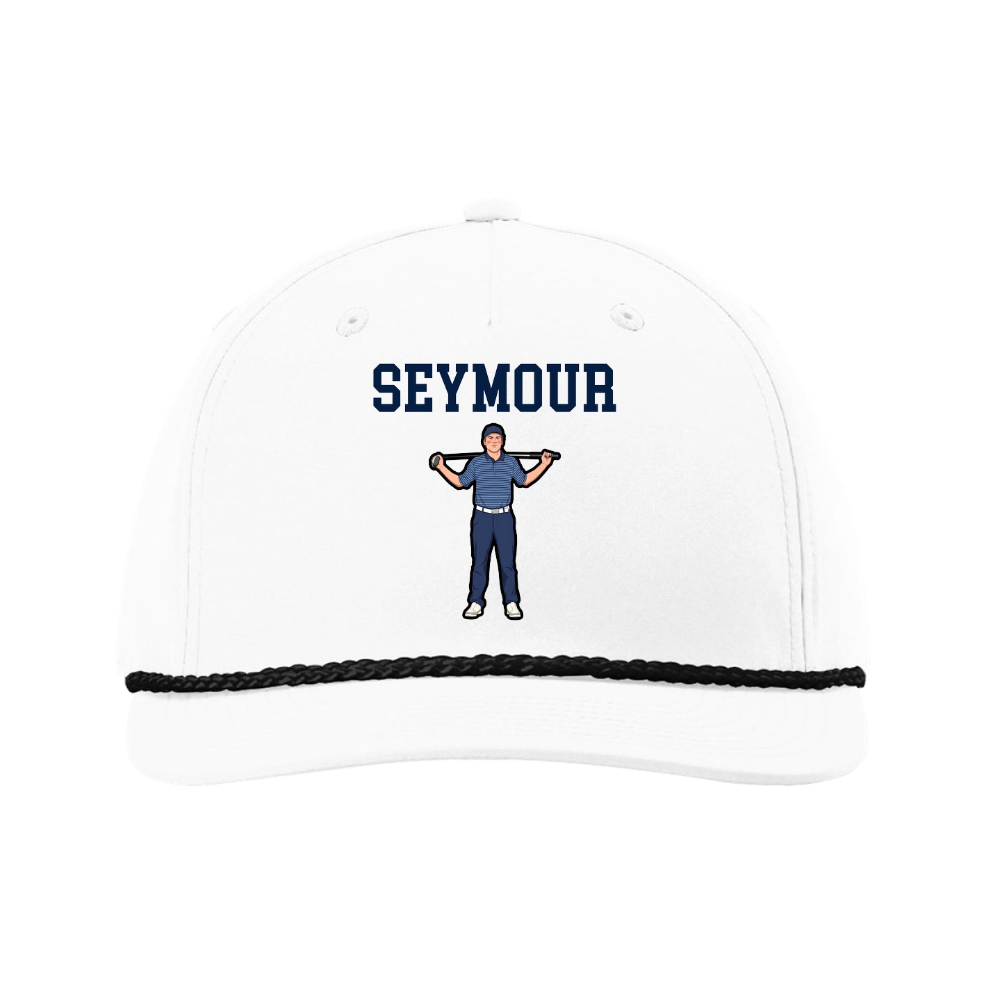 Five-Panel Classic Rope Cap — Shirsey in White