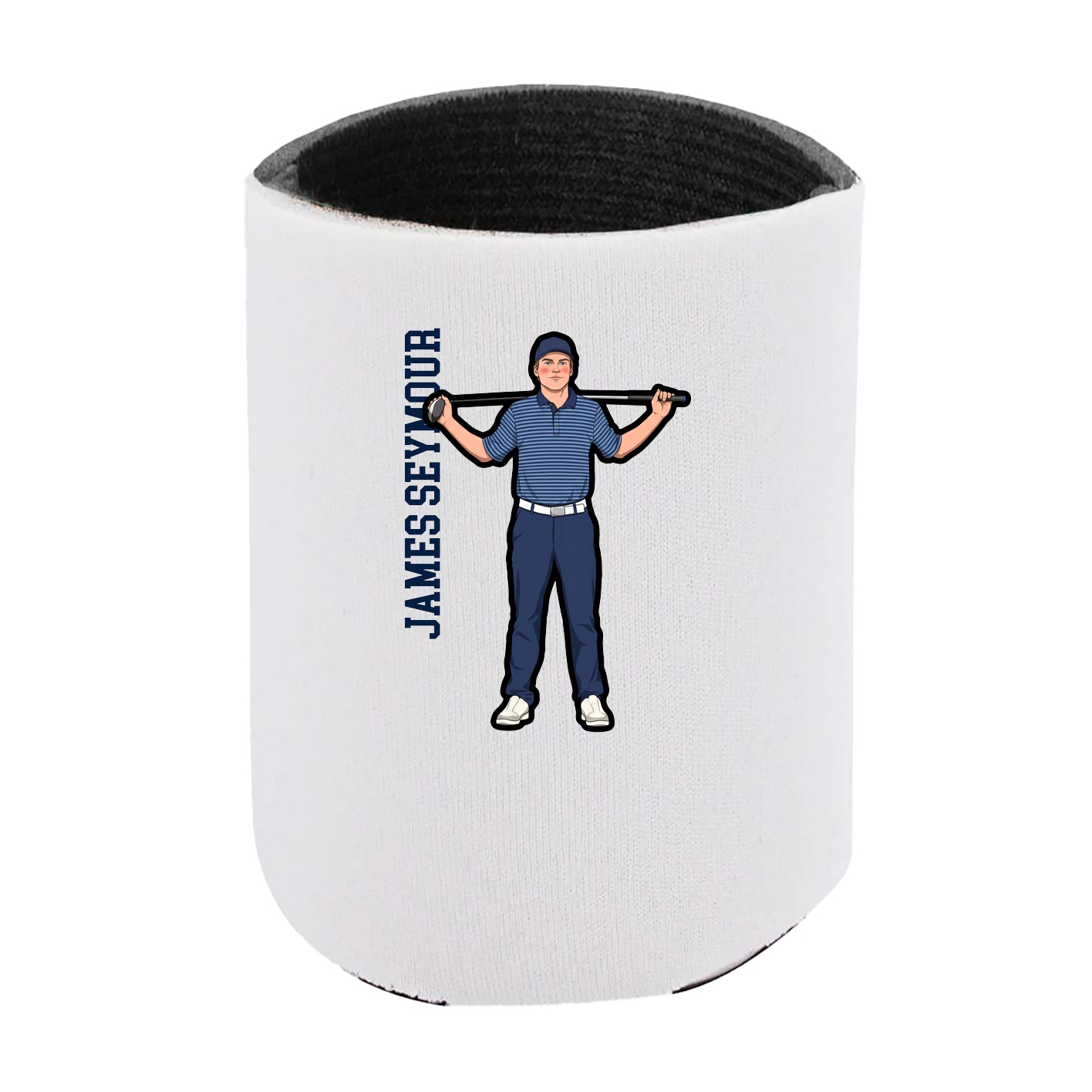 Can Holder — Name Vertical in White