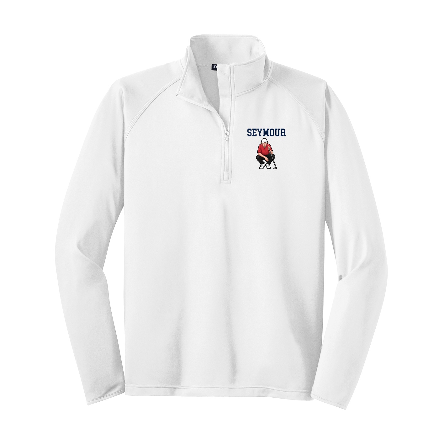 Q-Zip Pullover — Shirsey in White