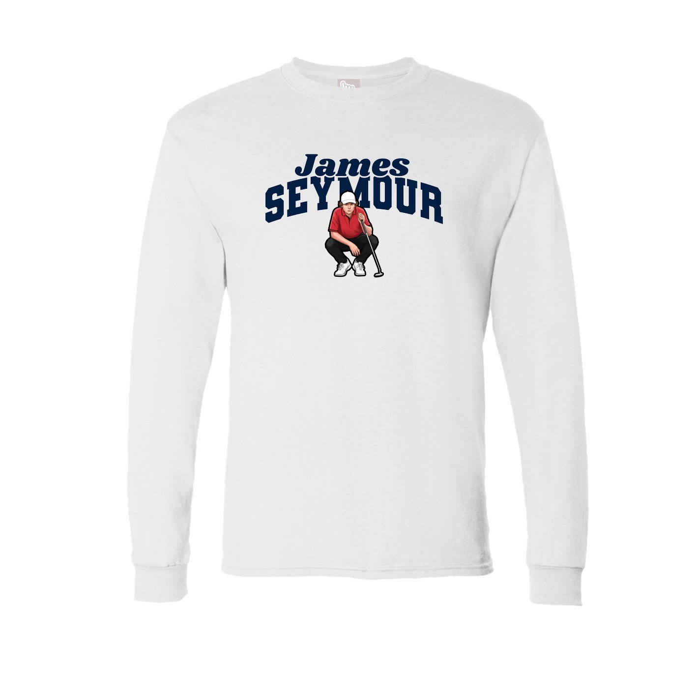 Long Sleeve Tee — Signature Arch in White