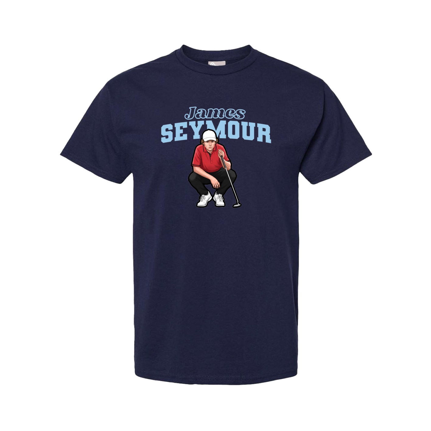 Youth Tee — Name Arch in Navy