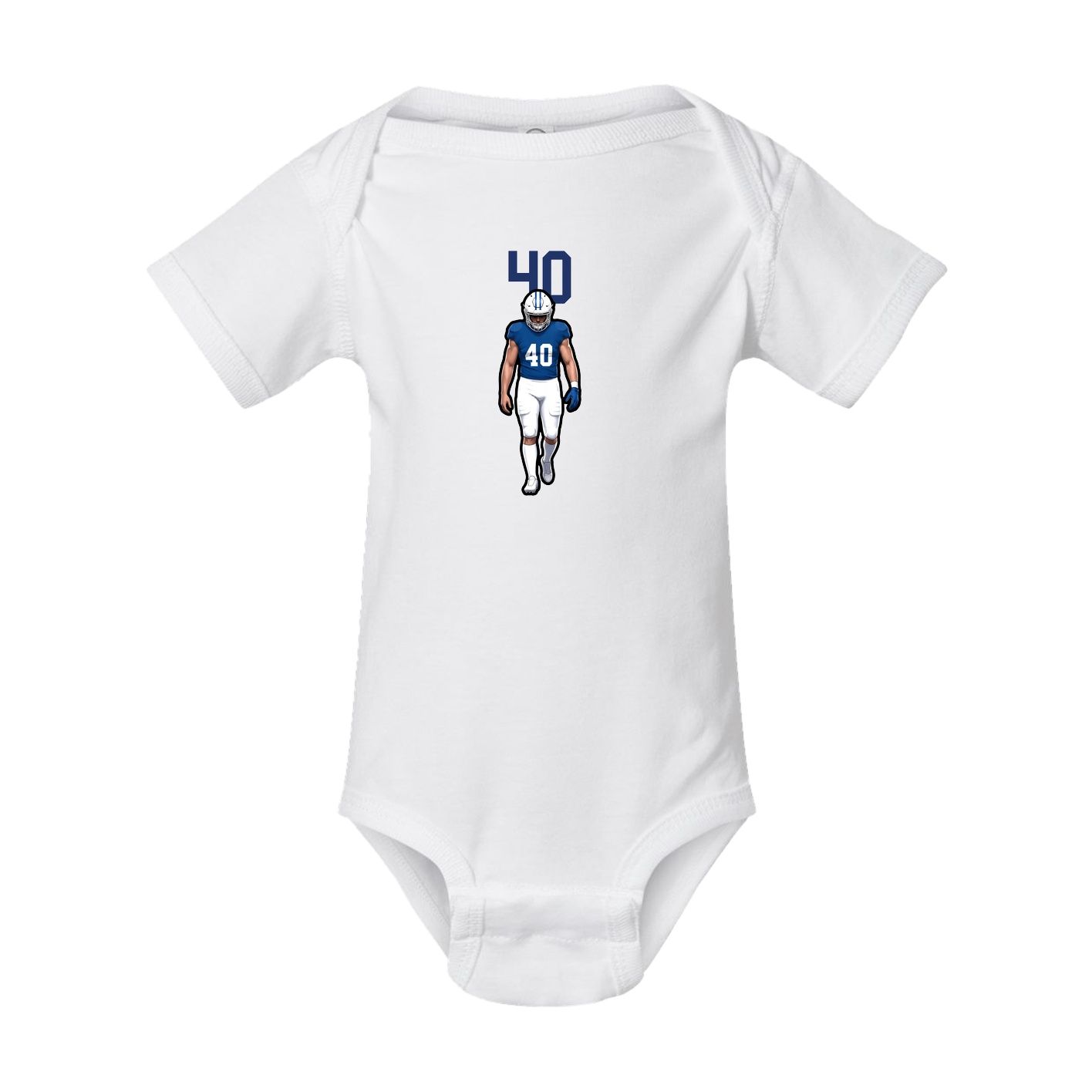 Baby Onesie — Number Top in White