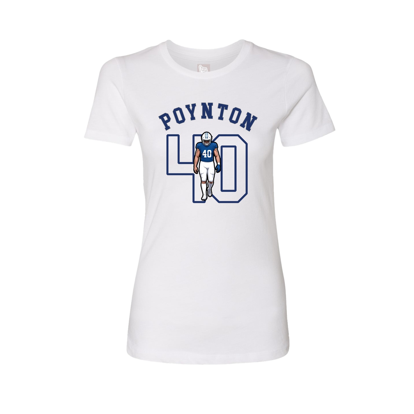 Fitted Women's Tee — Shirsey Arch in White