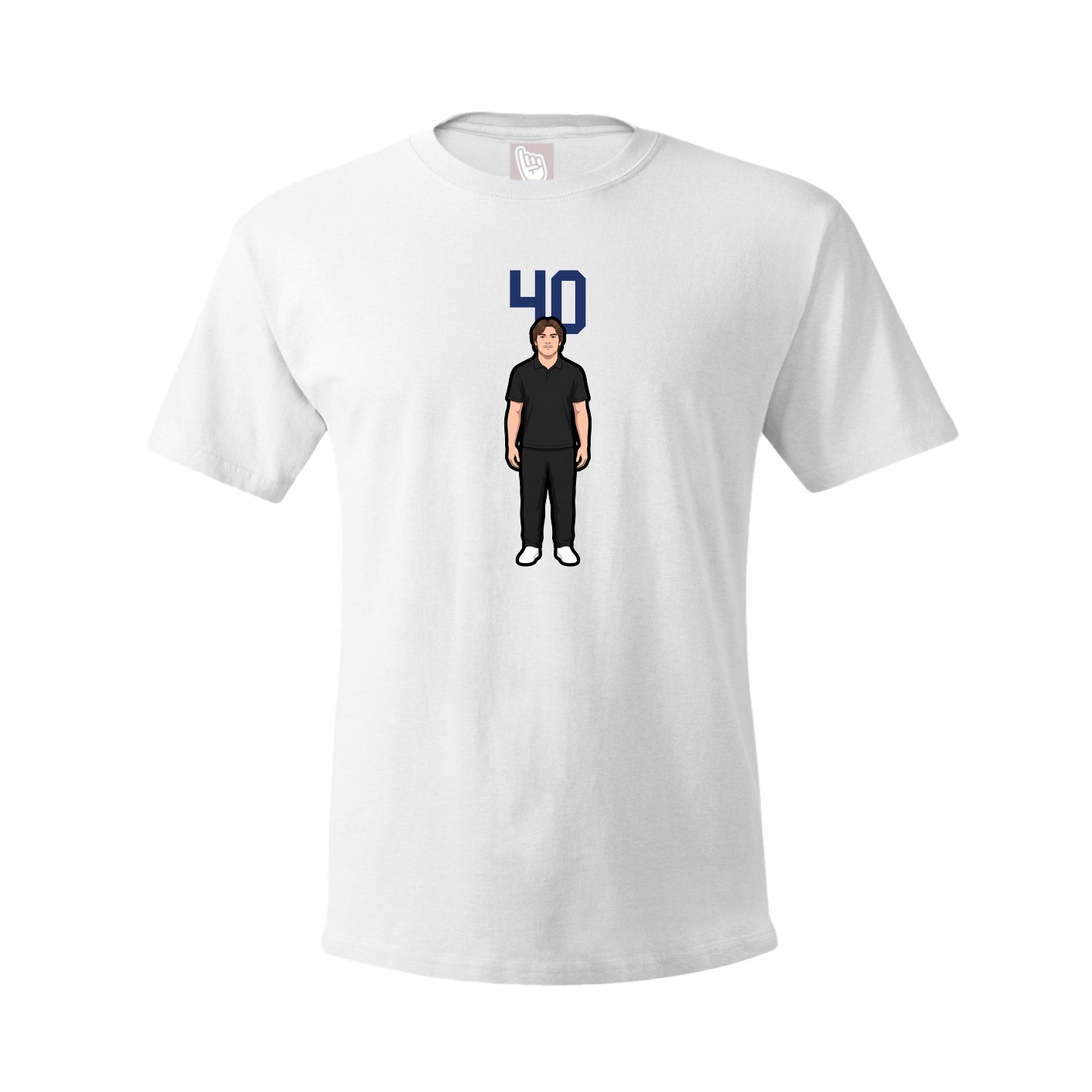 Tee — Number Top in White