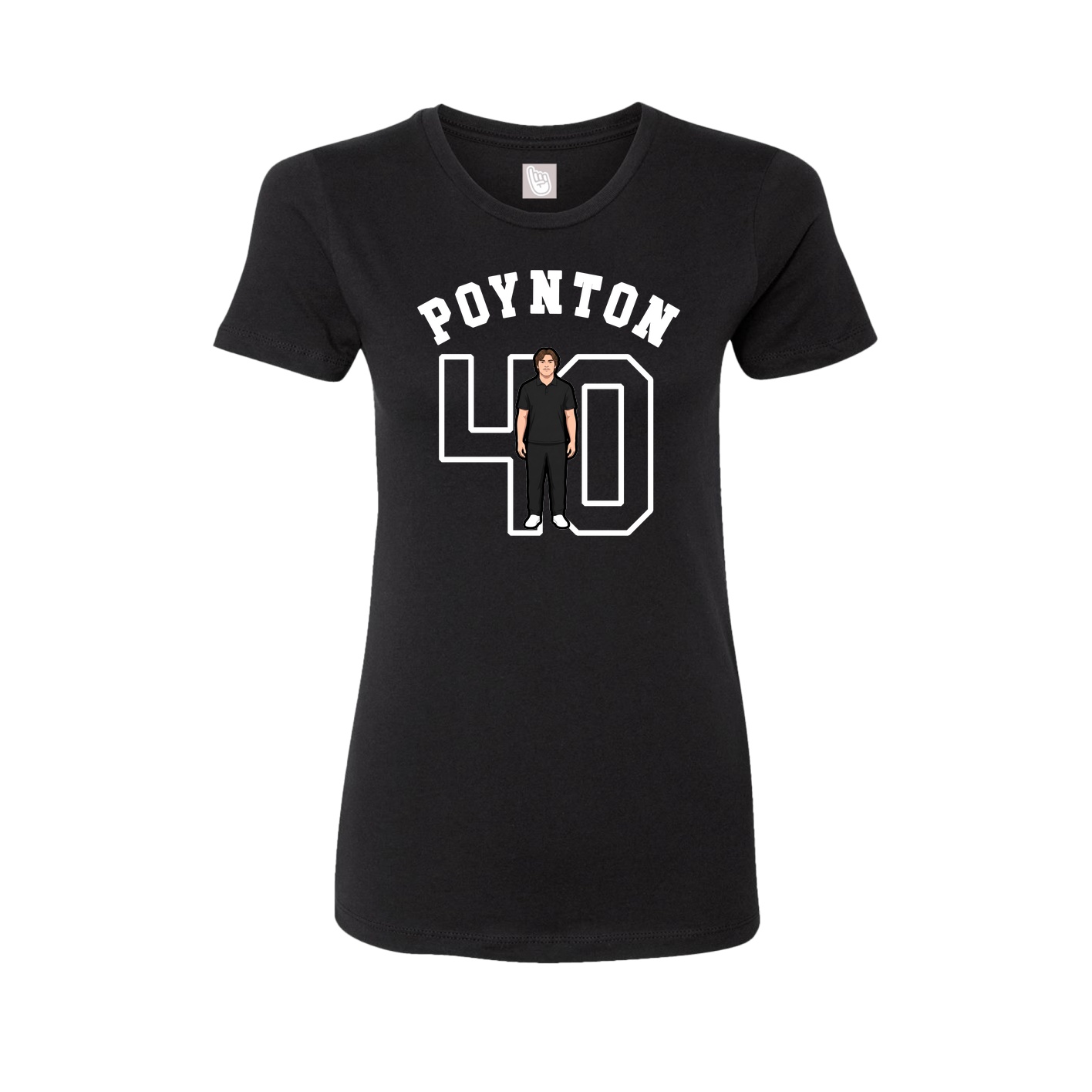 Fitted Women's Tee — Shirsey Arch in Black