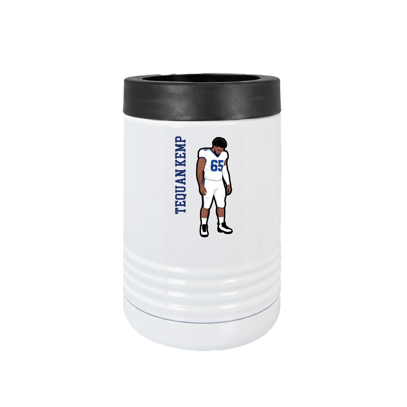 Beverage Holder — Name Vertical in White