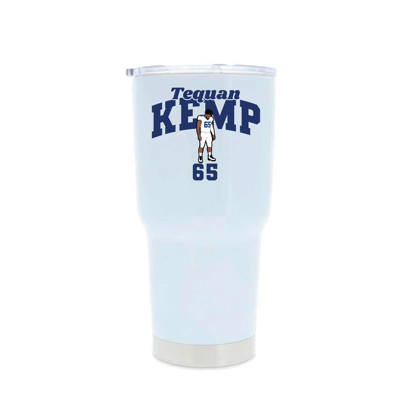30oz Stainless Steel Tumbler — Signature Arch in White
