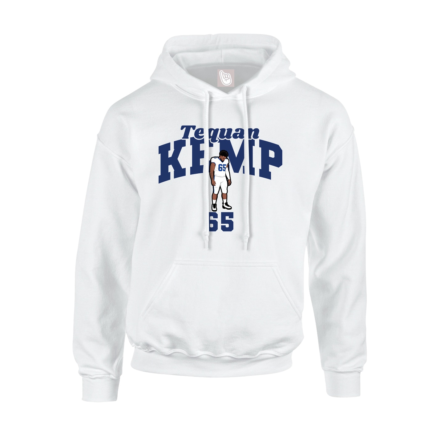 Hoodie — Signature Arch in White