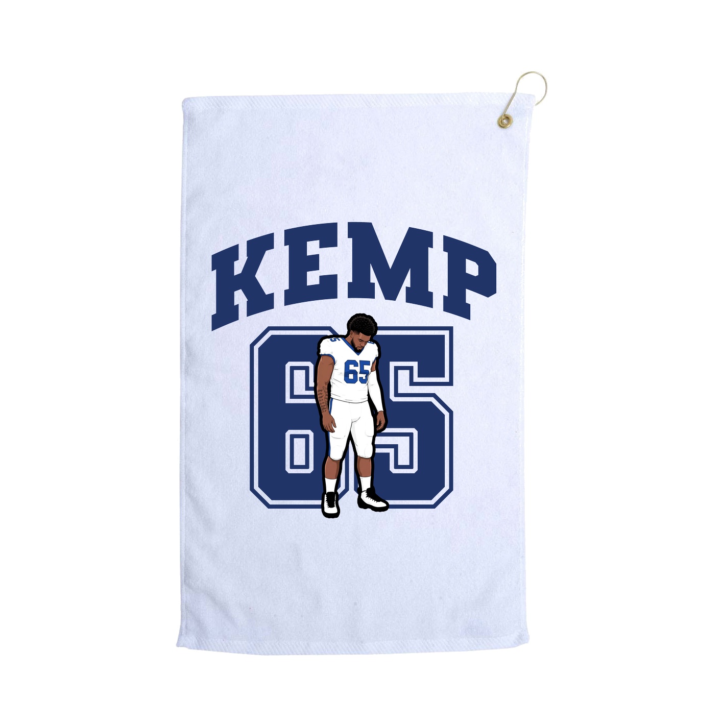 Golf Towel — Number in White