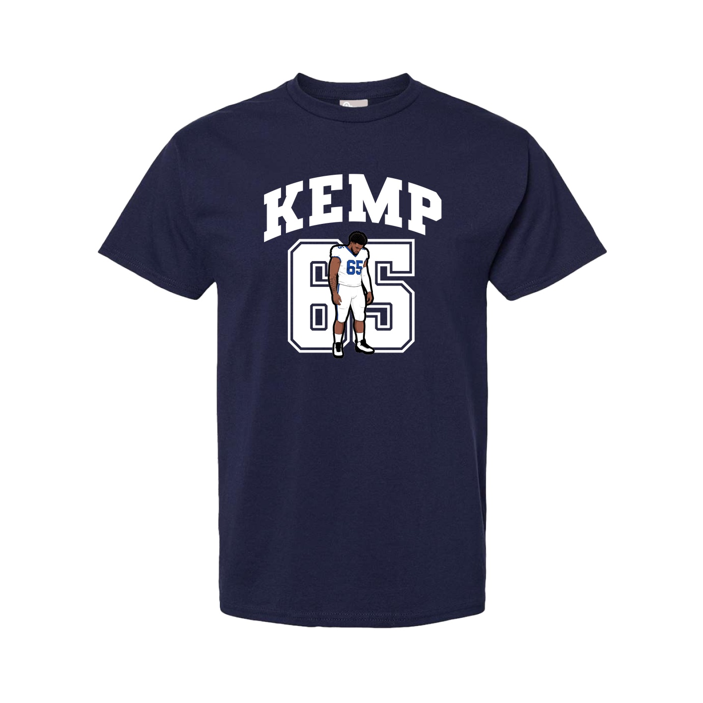 Youth Tee — Number in Navy