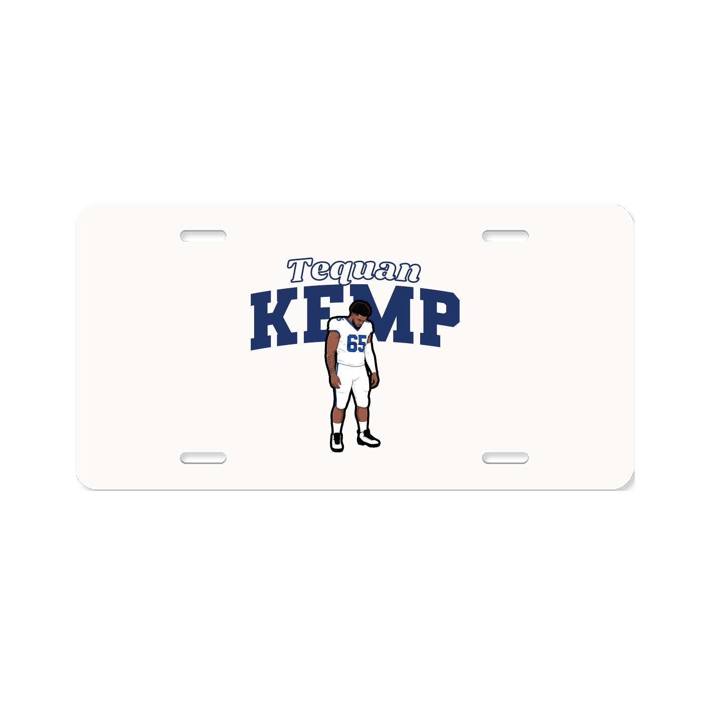 License Plate — Name Arch in Classic