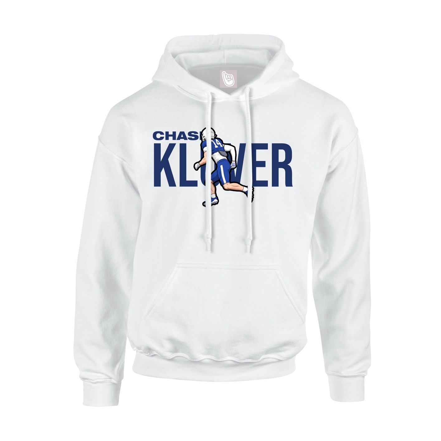 Youth Hoodie — Player Name in White