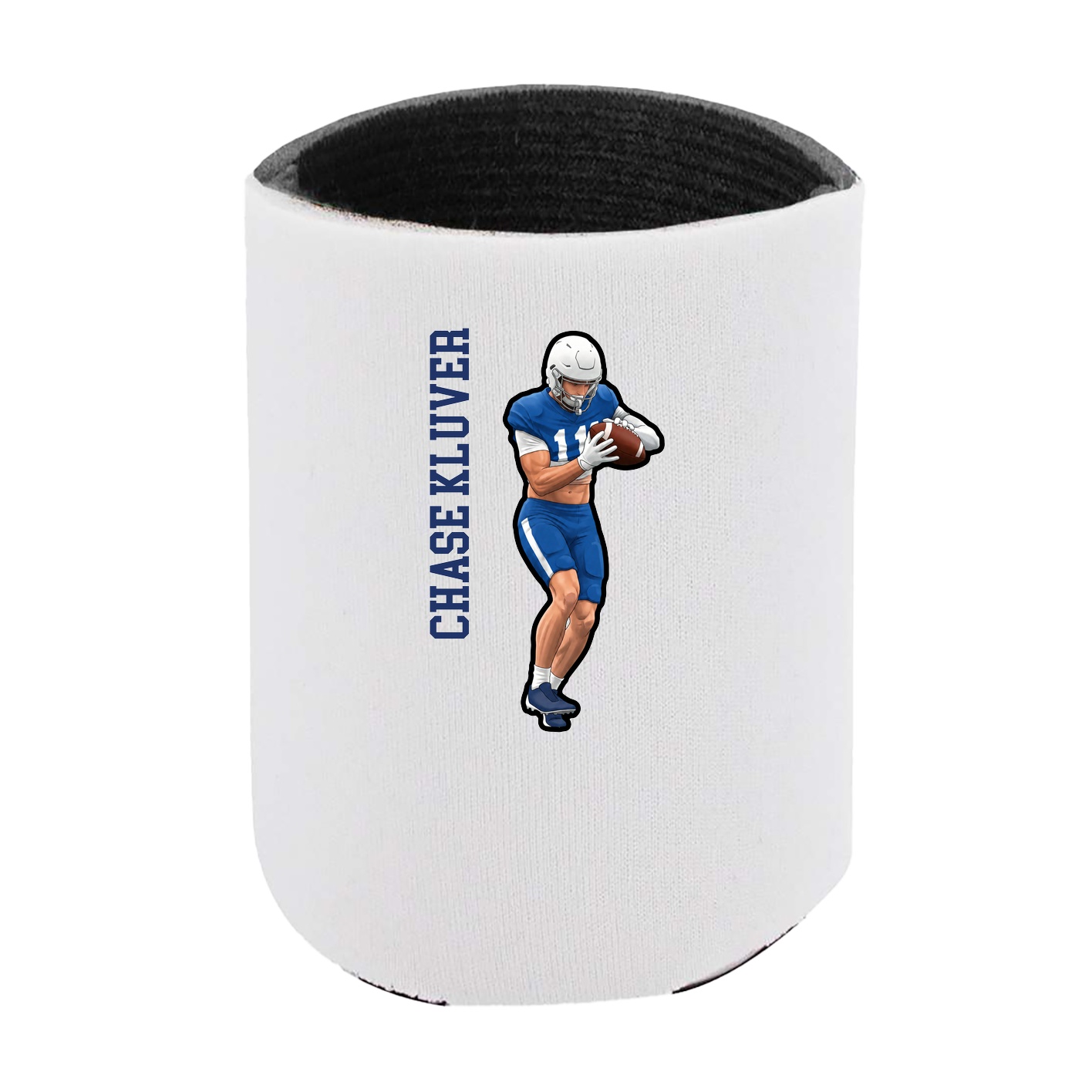 Can Holder — Name Vertical in White