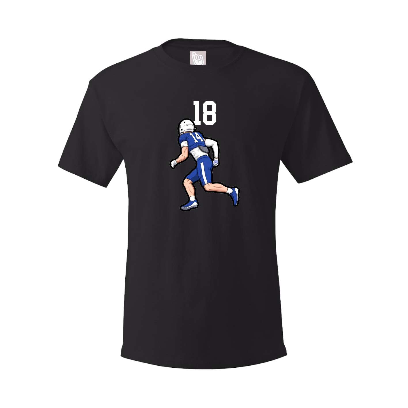 Youth Tee — Number Top in Black