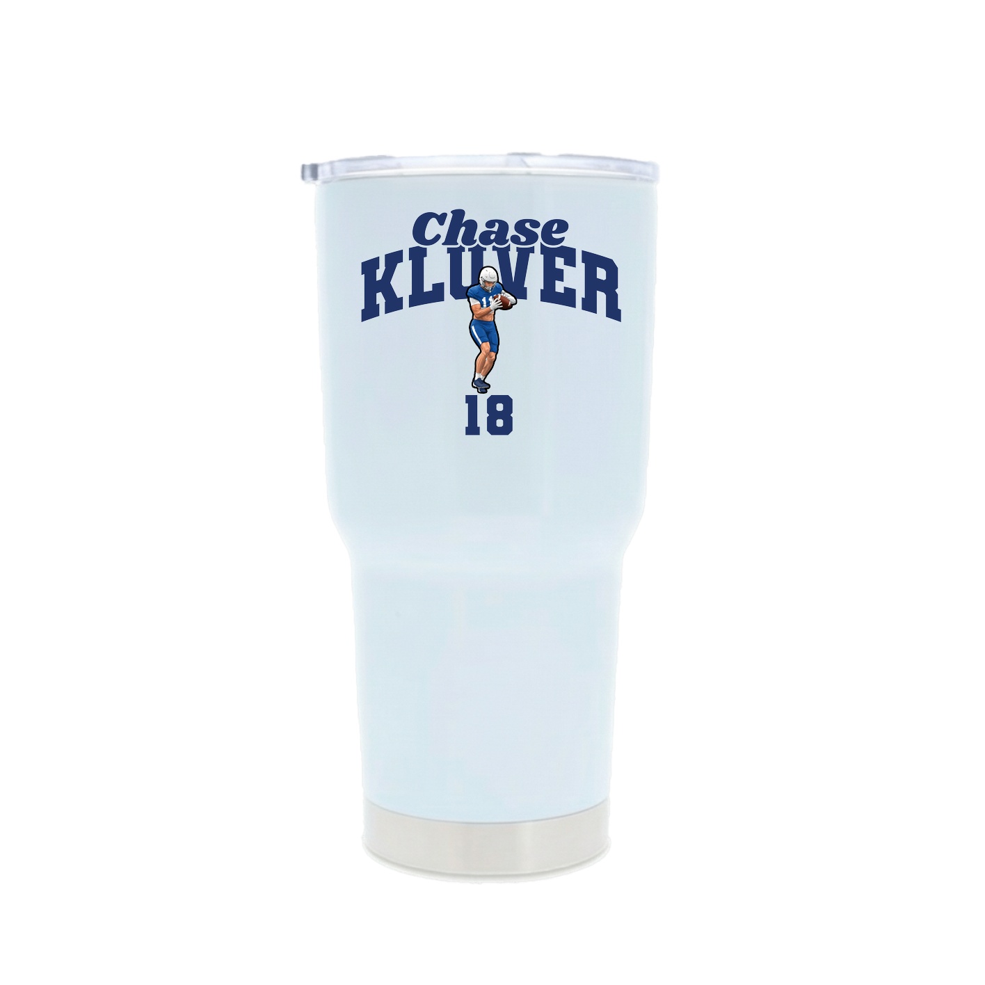 30oz Stainless Steel Tumbler — Signature Arch in White