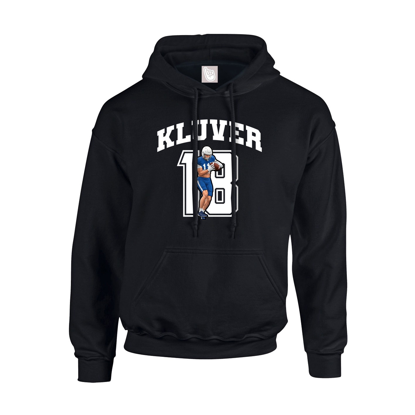 Hoodie — Number in Black