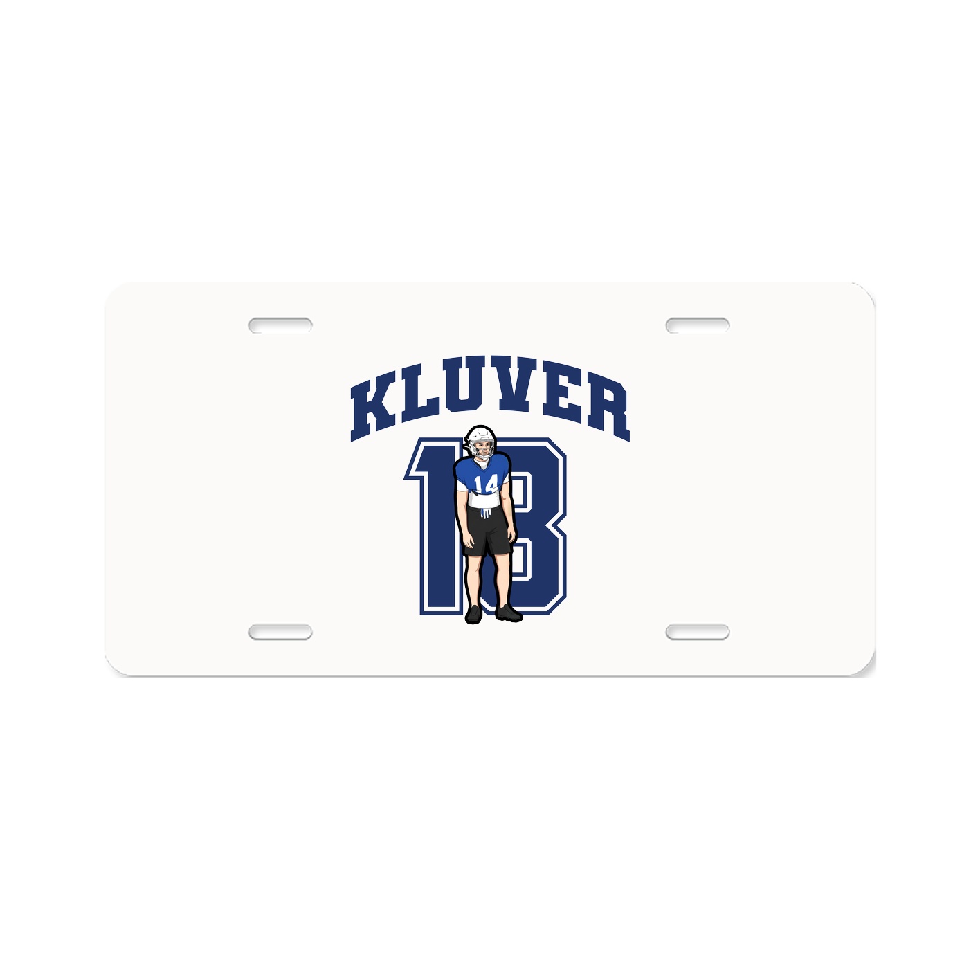 License Plate — Number in Classic