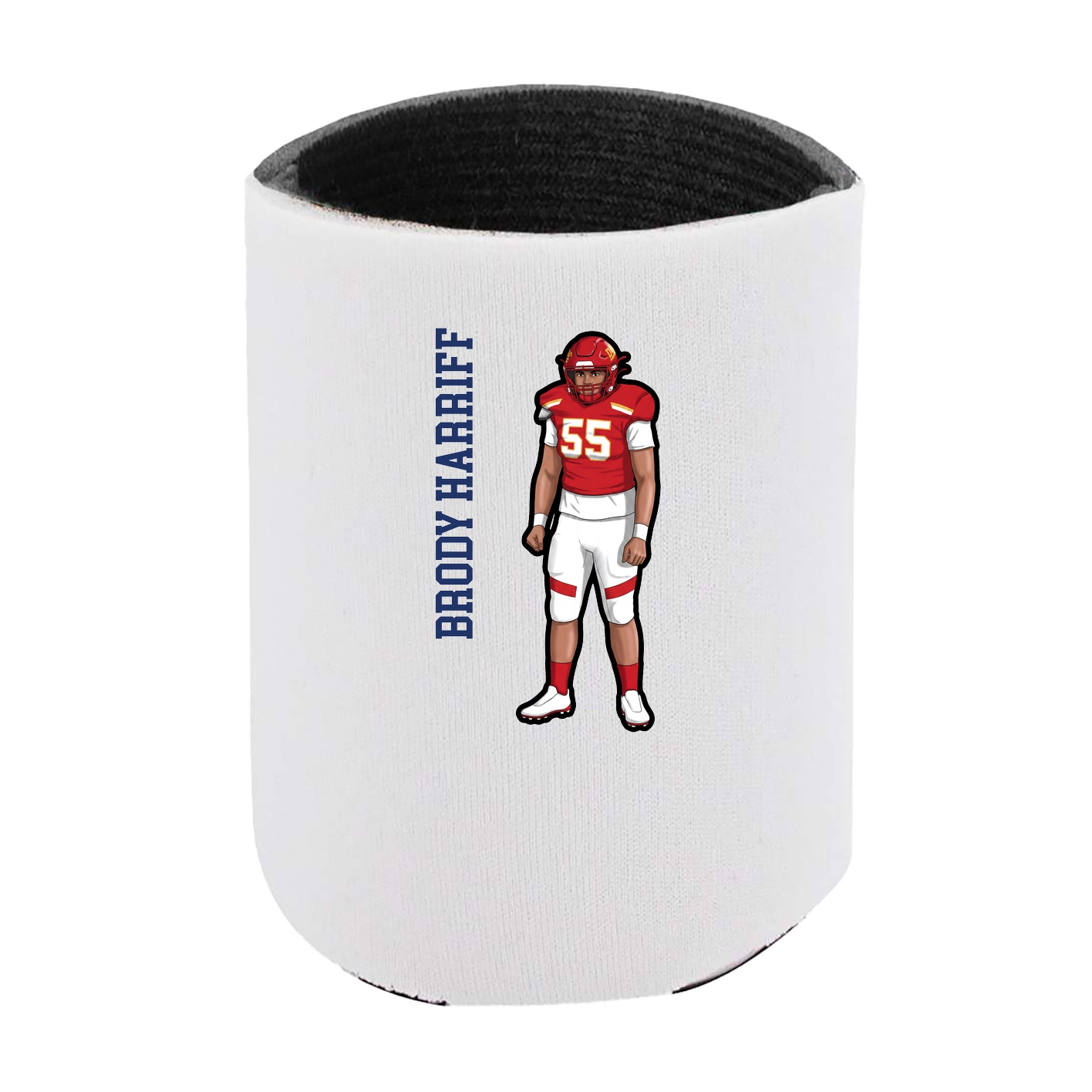 Can Holder — Name Vertical in White