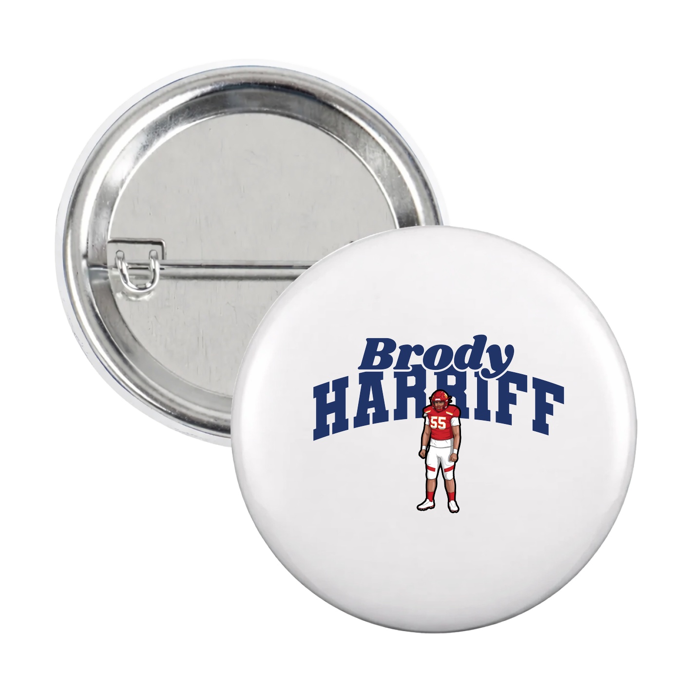 Game Day Button — Signature Arch in White