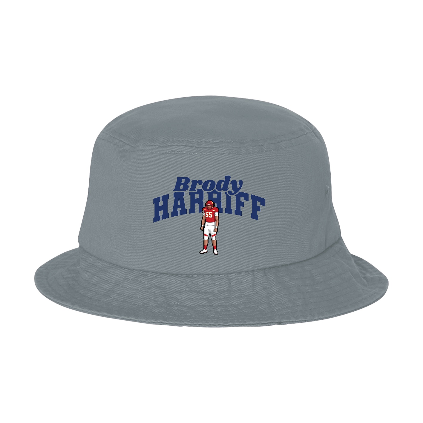 Bucket Cap — Signature Arch in Grey
