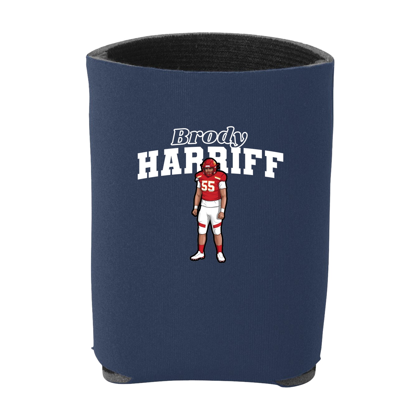 Can Holder — Name Arch in Navy