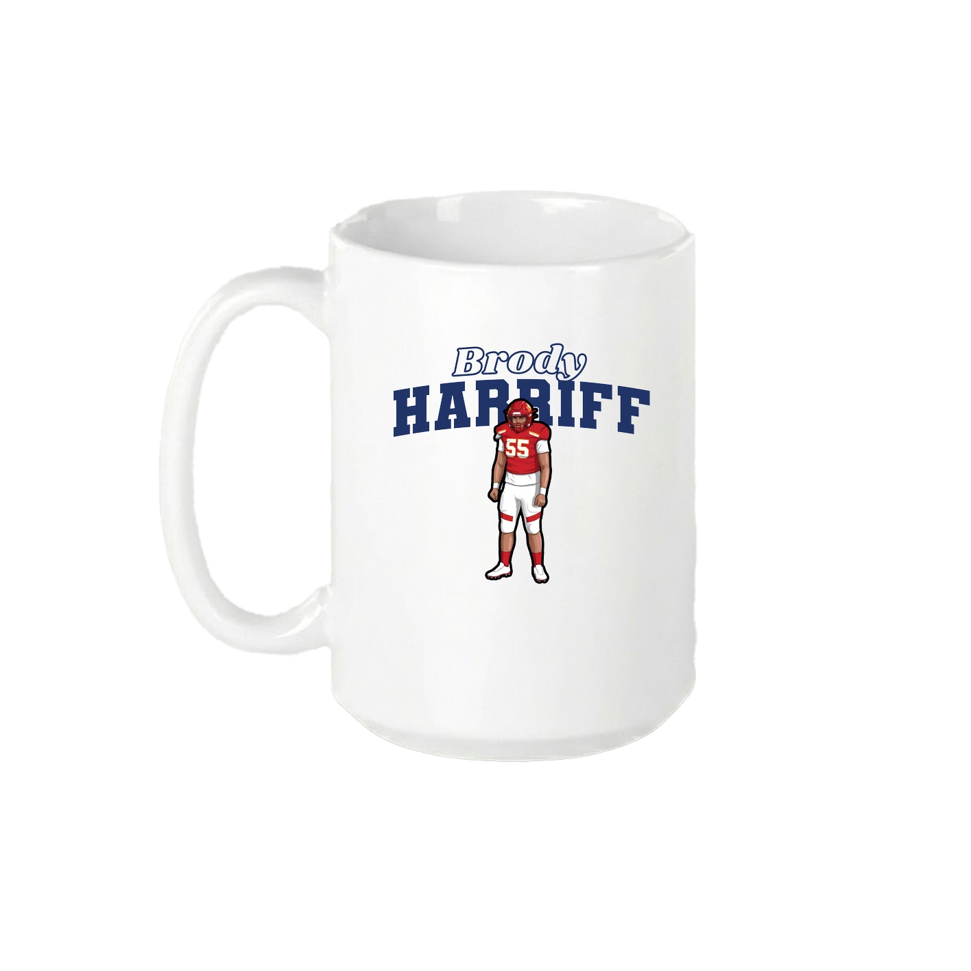 15oz Coffee Mug — Name Arch in White