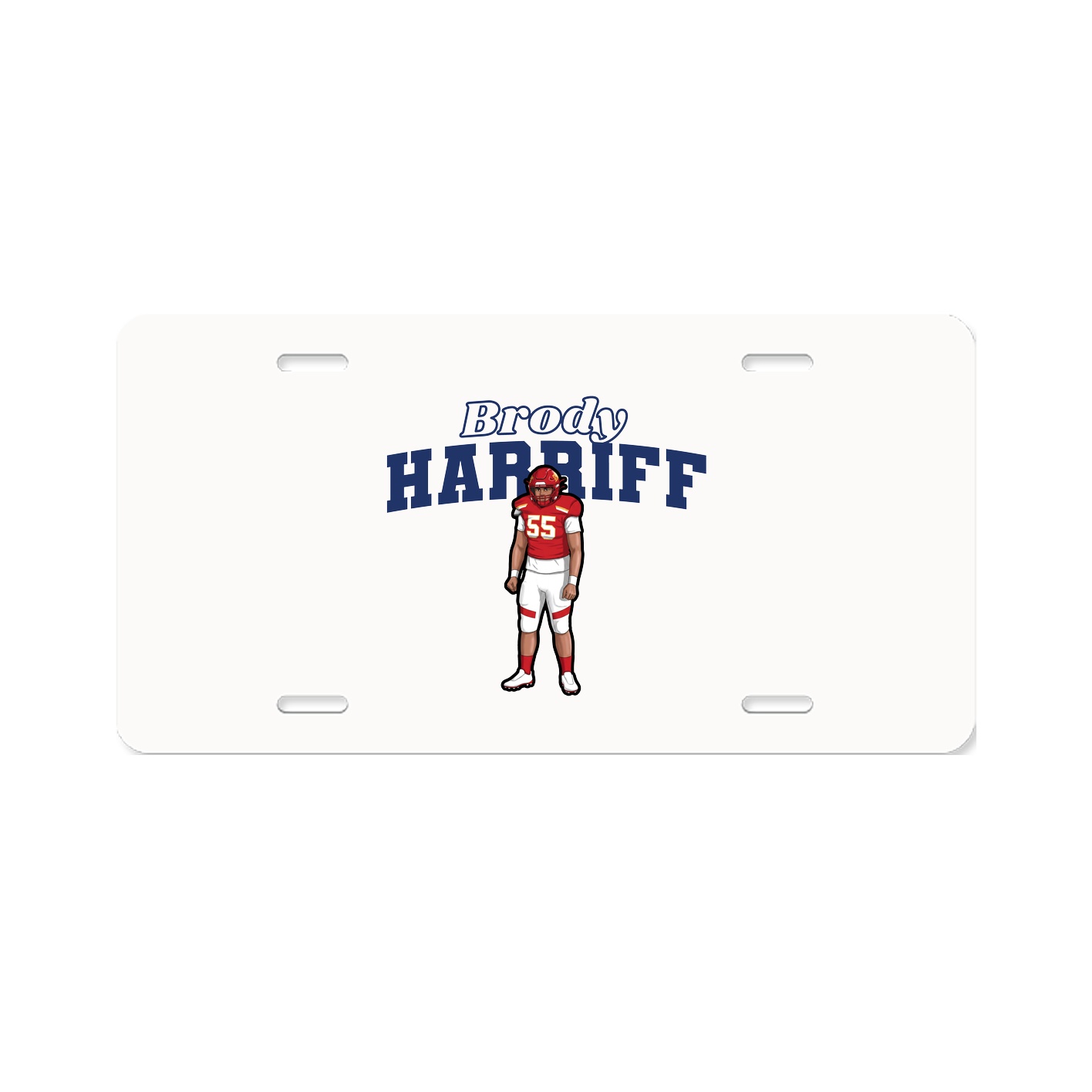 License Plate — Name Arch in Classic