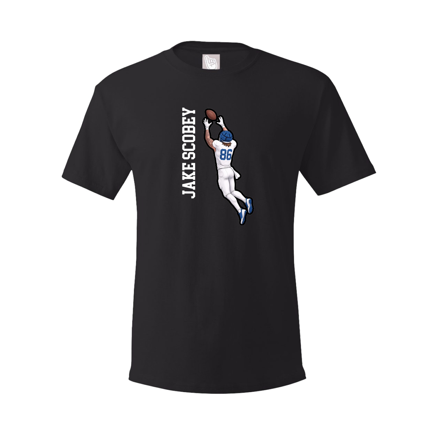Tee — Name Vertical in Black