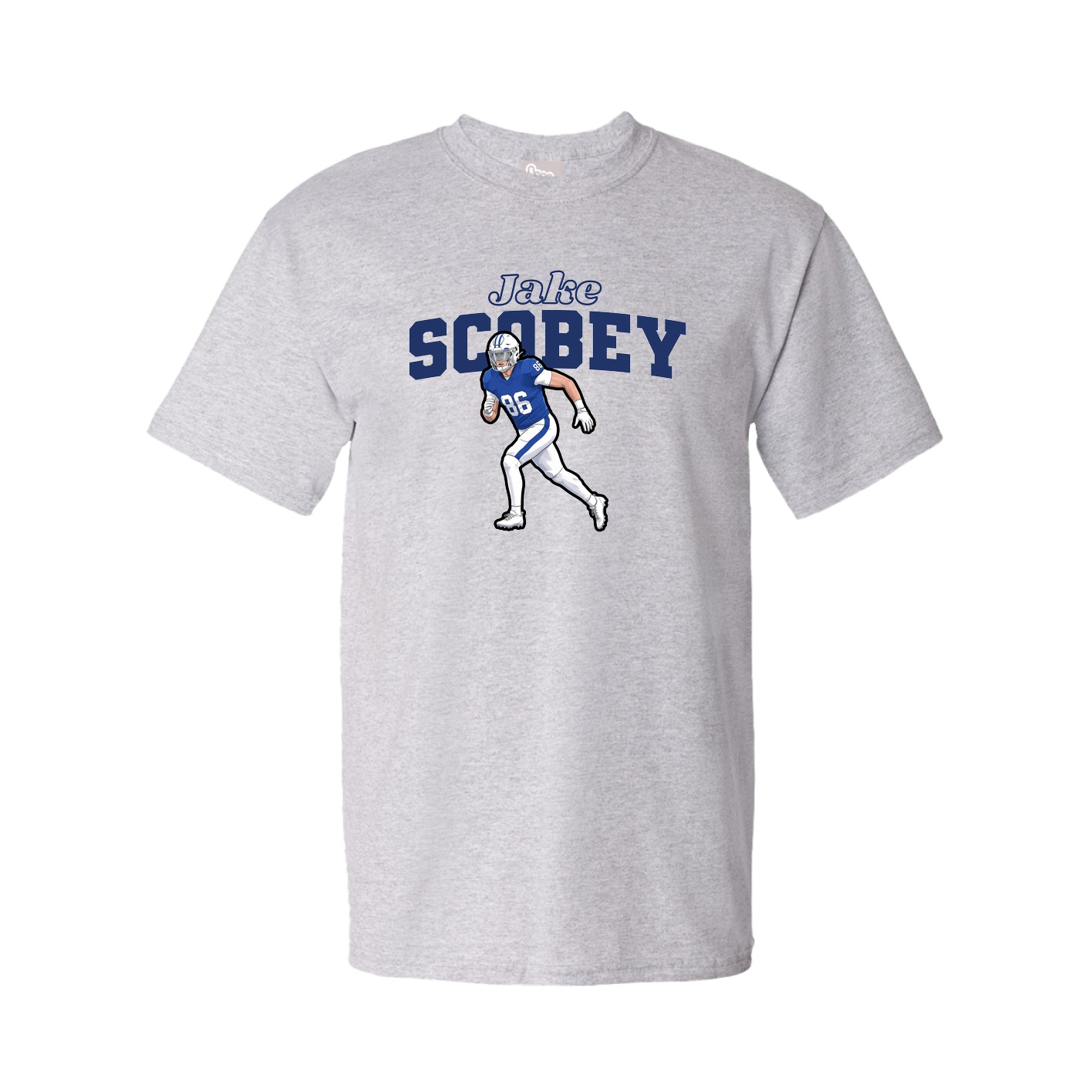 Youth Tee — Name Arch in Grey