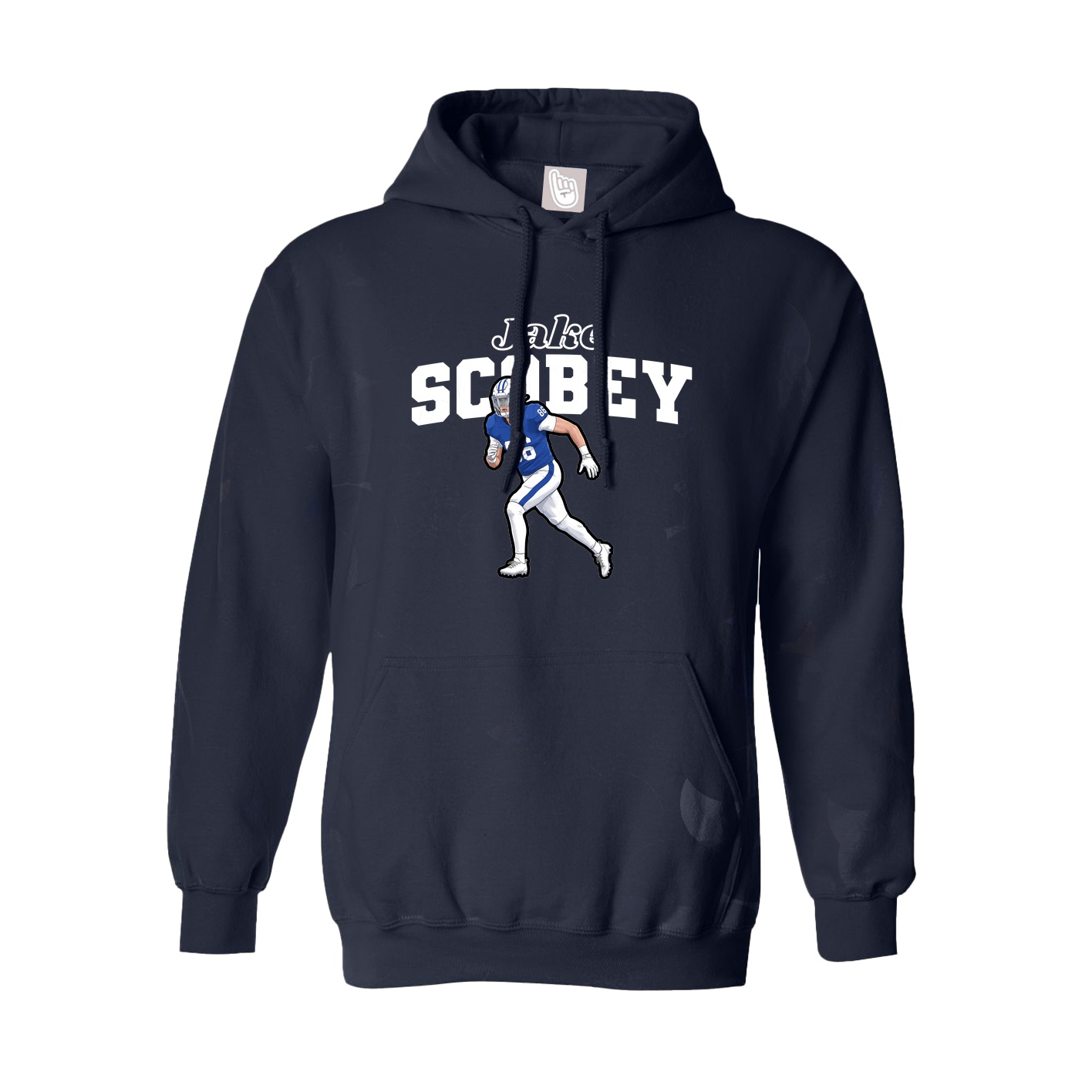 Hoodie — Name Arch in Navy
