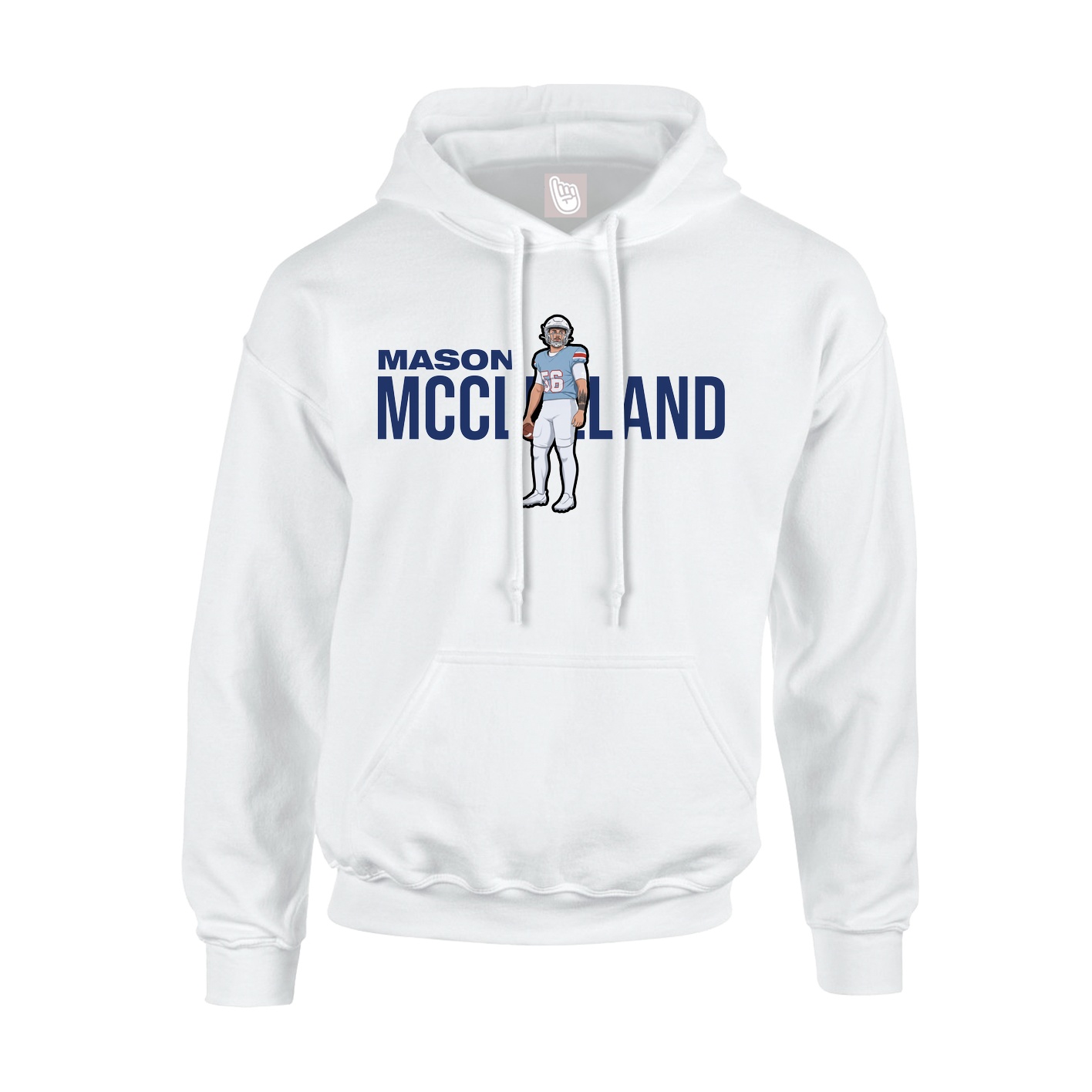 Hoodie — Player Name in White