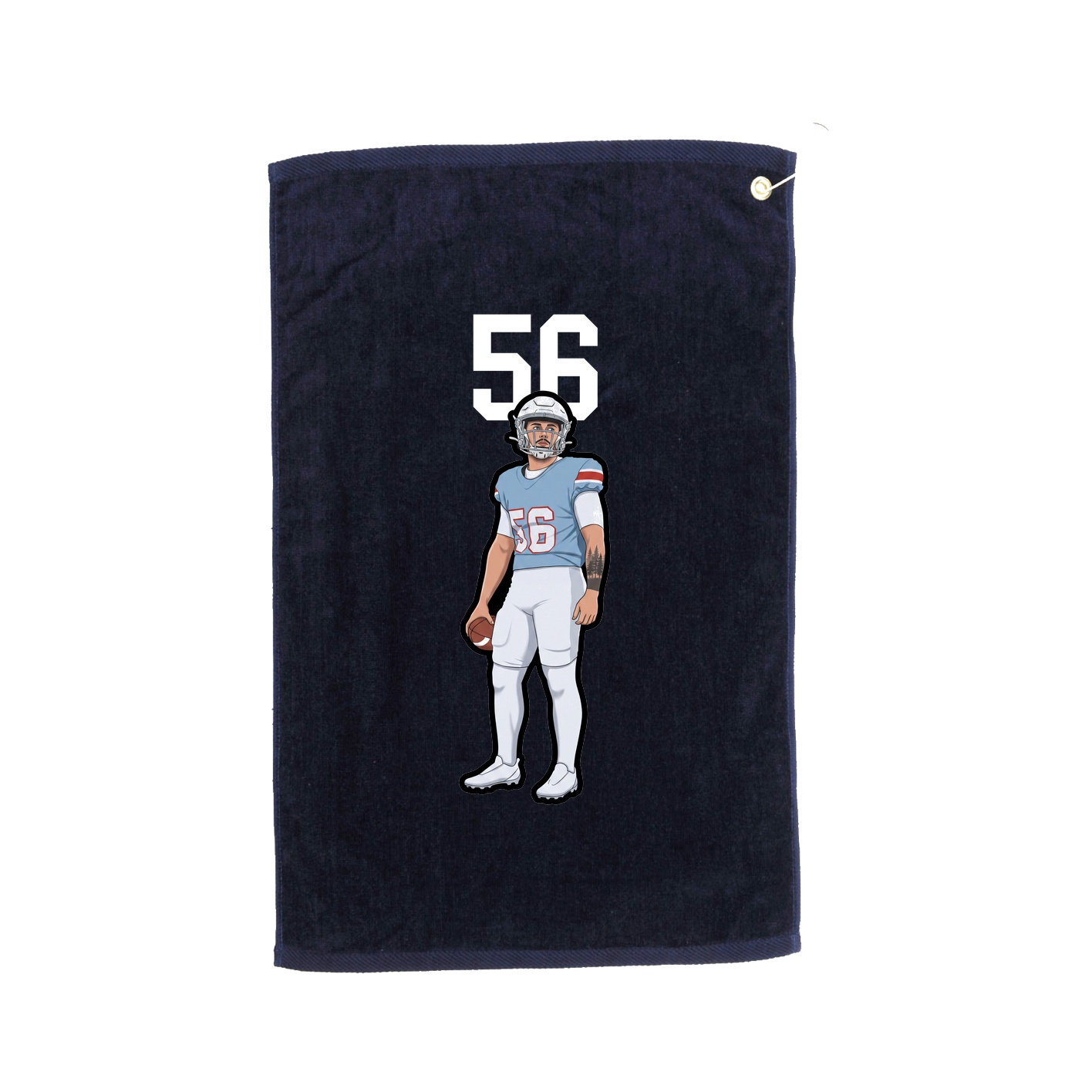 Golf Towel — Number Top in Navy