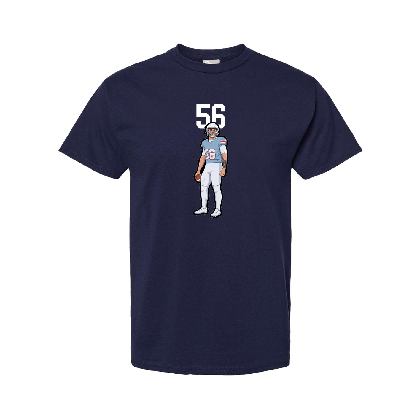 Youth Tee — Number Top in Navy