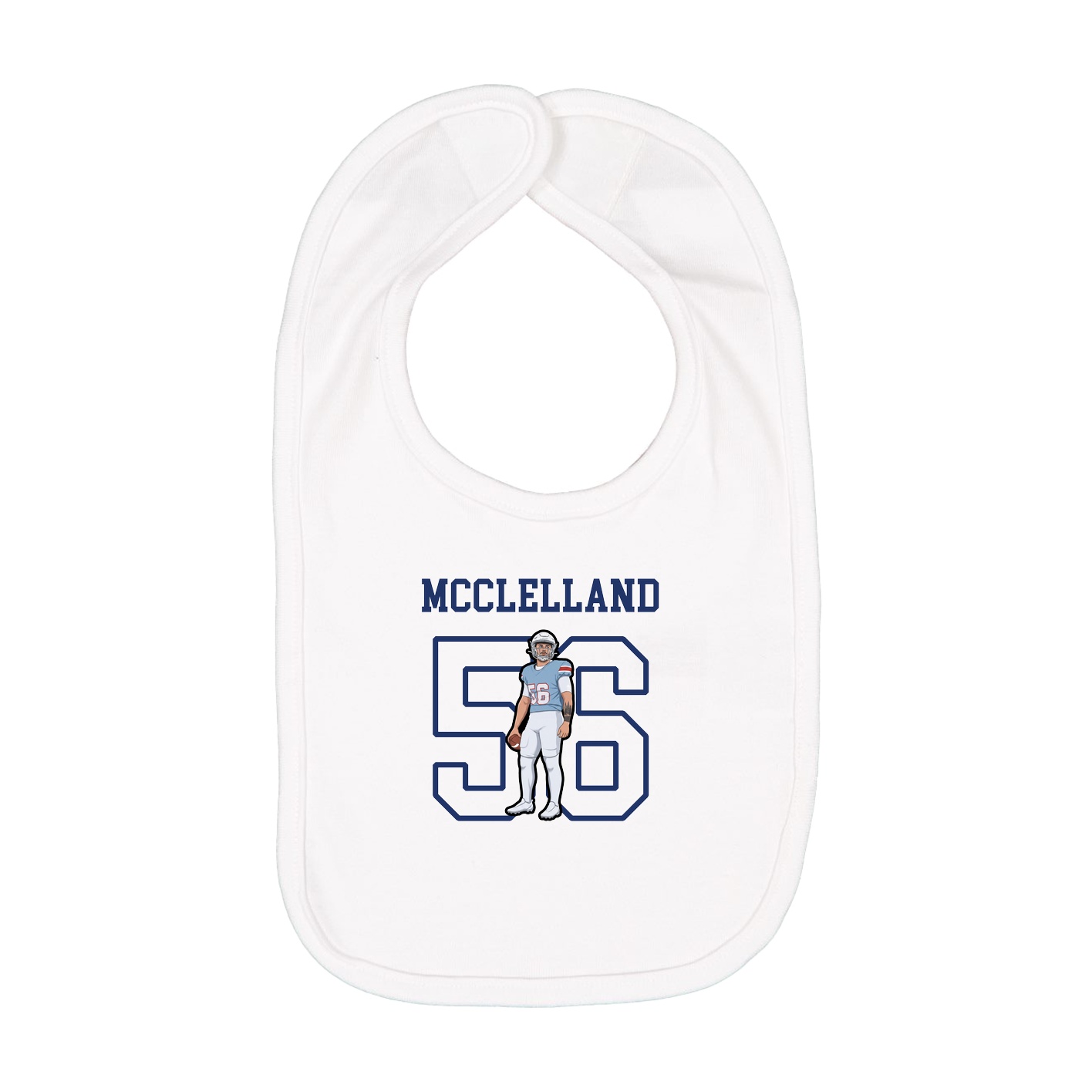 Infant Bib — Shirsey in White