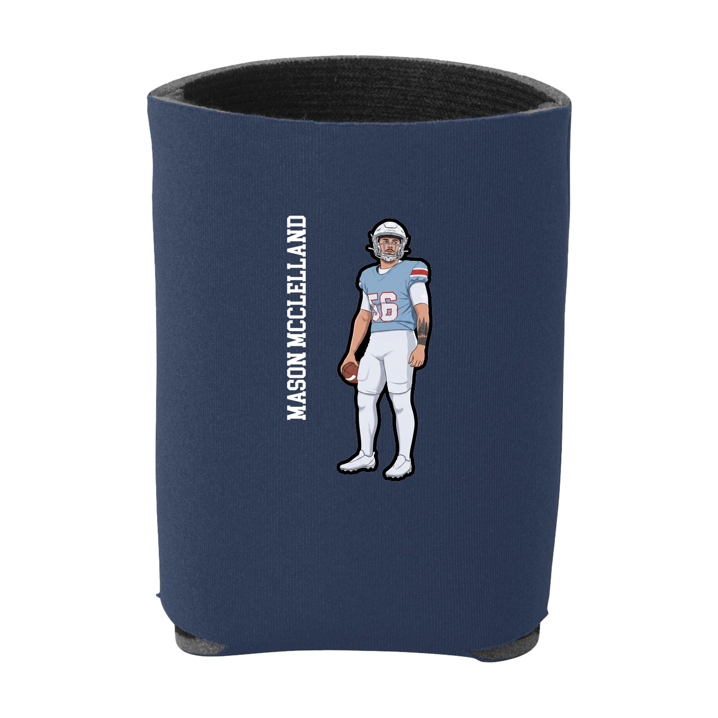Can Holder — Name Vertical in Navy