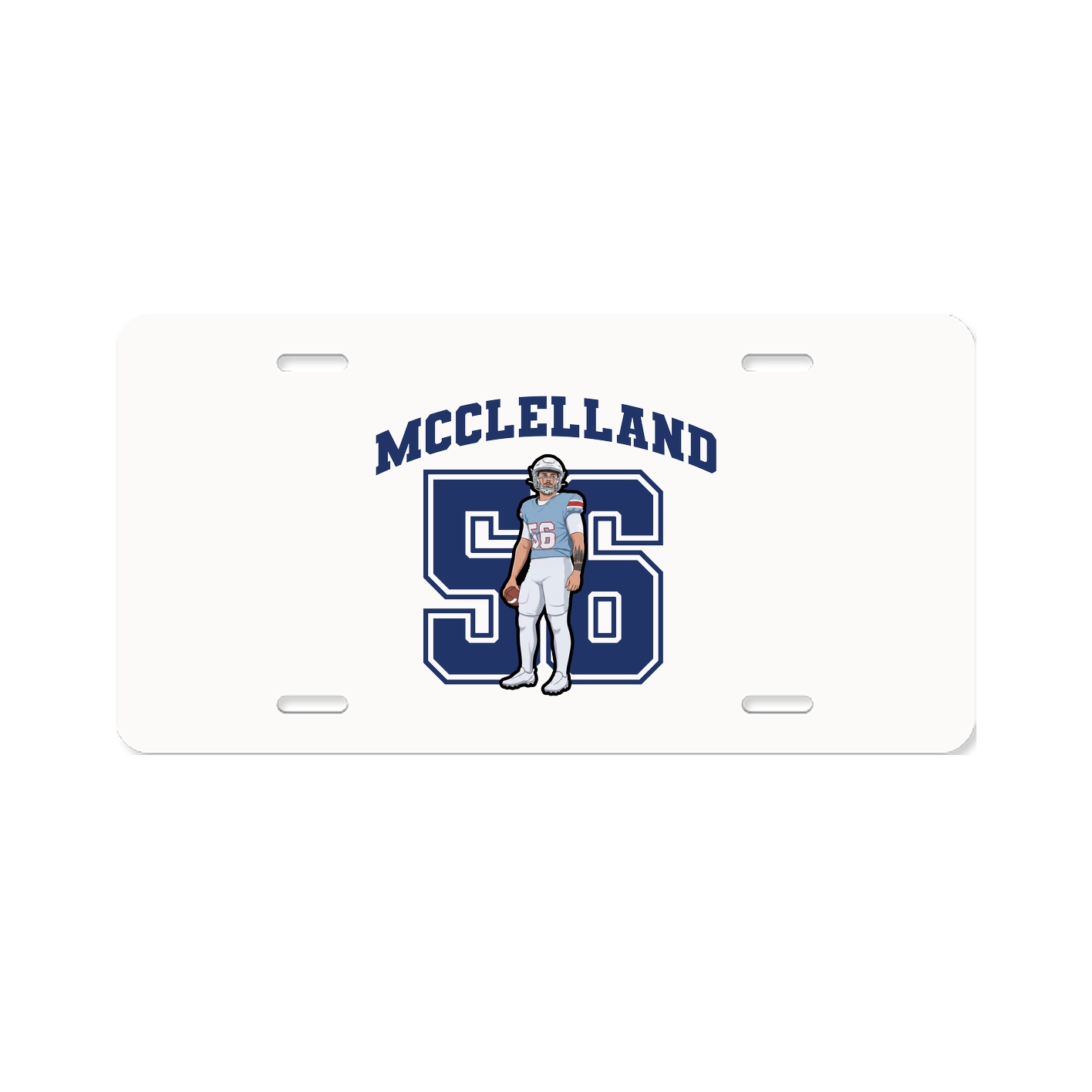 License Plate — Number in Classic